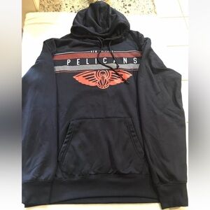 ULTRA GAME New Orleans Pelicans DRAWSTRING Hoodie NAVY Blue Mens Size XL NBA.